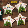 Because In This House - There's Only One Star - Personalized Custom Star Shaped Wood Christmas Ornament