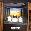 Cats By The Window - Personalized Dishwasher Cover