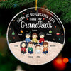Grandkids Melt My Heart - Family Personalized Custom Ornament - Acrylic Round Shaped - Christmas Gift For Family Members