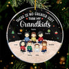 Grandkids Melt My Heart - Family Personalized Custom Ornament - Acrylic Round Shaped - Christmas Gift For Family Members