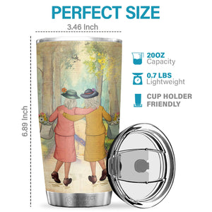 Brown Bear Panda I’d Fight One Of Those Sonsabitches For You - Tumbler - To My Bestie, Gift For Bestie, Best Friend, Sister, Birthday Gift For Bestie And Friend