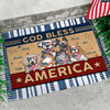 God Bless America - 4th Of July Funny Personalized Pet Decorative Mat (Cat & Dog)