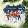 Like Mother Like Daughter - Personalized Custom Benelux Shaped Wood Christmas Ornament