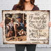 My Favorite Place - Upload Image, Personalized Horizontal Canvas