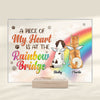 I Wish The Rainbow Bridge Had Visiting Hours, Dog Standing - Personalized Acrylic Plaque