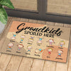 Grandkids Spoiled Here - Personalized Decorative Mat