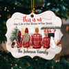 This Is Us - Our Life, Our Home, Our Story - Personalized Custom Benelux Shaped Wood Christmas Ornament
