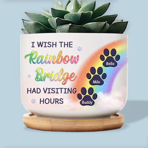 You’re In Our Thoughts - Memorial Personalized Custom Home Decor Ceramic Plant Pot - Sympathy Gift For Pet Owners, Pet Lovers