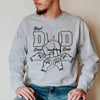 You Are The Best Dad Ever - Family Personalized Custom Line Embroidered Sweatshirt - Father's Day, Gift For Dad, Grandpa