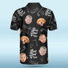 Custom Photo Best Dad By Par - Family Personalized Custom All Over Print Polo Shirt - Father's Day, Gift For Dad, Pet Owners, Pet Lovers