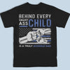 My Dad Taught Me Everything He Knows - Family Personalized Custom Back Printed Unisex T-shirt, Hoodie, Sweatshirt - Father's Day, Gift For Dad