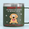 The Love Of A Pet Is A Blessing - Dog & Cat Personalized Custom 14oz Stainless Steel Tumbler With Handle - Gift For Pet Owners, Pet Lovers