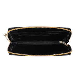 The Legend Has Retired, It's Not My Problem Anymore - Personalized Custom Leather Long Wallet - Appreciation, Retirement Gift For Coworkers, Work Friends, Colleagues