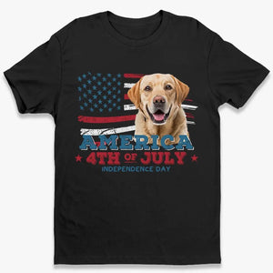 Custom Photo The Best Companionship Is With A Pet - Dog & Cat Personalized Custom Unisex T-shirt, Hoodie, Sweatshirt - 4th Of July, Gift For Pet Owners, Pet Lovers