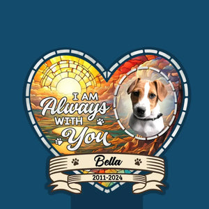 Custom Photo I Am Forever In Your Heart - Memorial Personalized Custom Garden Solar Light - Sympathy Gift For Pet Owners, Pet Lovers