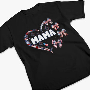 A Mother’s Love Is Forever - Family Personalized Custom Unisex T-shirt, Hoodie, Sweatshirt - 4th Of July, Gift For Mom, Grandma