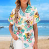 Custom Photo A Happy Family Is But An Earlier Heaven - Family Personalized Custom Unisex Tropical Hawaiian Aloha Shirt - Summer Vacation Gift, Gift For Family Members, Pet Owners, Pet Lovers