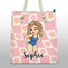 Cheers For The Summer - Bestie Personalized Custom Beach Bag - Summer Vacation Gift For Best Friends, BFF, Sisters