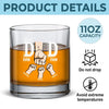 Our Bump Is My Motivation - Family Personalized Custom Whiskey Glass - Gift For Dad, Grandpa