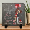 My Favorite Love Story Is Ours - Couple Personalized Custom Square Shaped Stone With Stand - Gift For Husband Wife, Anniversary