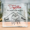 You And Roses Are Much The Same - Family Personalized Custom Square Shaped Acrylic Plaque - Gift For Family Members