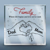 You And Roses Are Much The Same - Family Personalized Custom Square Shaped Acrylic Plaque - Gift For Family Members