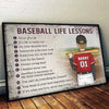 Keep Your Eye On The Ball - Family Personalized Custom Horizontal Poster - Gift For Family Members, Baseball Players, Baseball Lovers
