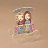 Congrats On Being My Bestie - Bestie Personalized Custom Acrylic Shaking Stand - Gift For Best Friends, BFF, Sisters