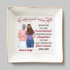 Remember Whose Daughter You Are And Straighten Your Crown - Family Personalized Custom Jewelry Dish - Gift For Daughter, Granddaughter