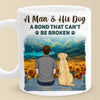 A Connection That Stands Firm - Memorial Personalized Custom Mug - Sympathy Gift For Pet Owners, Pet Lovers