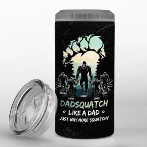 Beyond The Legend, Bigfoot Gone Wild - Family Personalized Custom 4 In 1 Can Cooler Tumbler - Gift For Dad, Grandpa