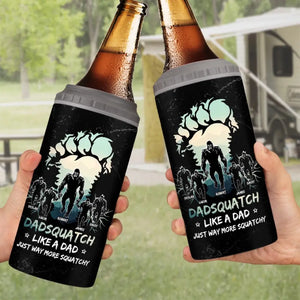 Beyond The Legend, Bigfoot Gone Wild - Family Personalized Custom 4 In 1 Can Cooler Tumbler - Gift For Dad, Grandpa