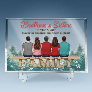 Blessed To Be In This Family - Family Personalized Custom Rectangle Shaped Acrylic Plaque - Gift For Family Members, Siblings, Brothers, Sisters