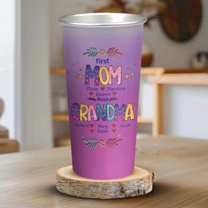 D'abord maman, maintenant mawmaw - Tasse personnalisée en aluminium à couleur changeante - Cadeau pour maman, grand-mère