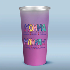 D'abord maman, maintenant mawmaw - Tasse personnalisée en aluminium à couleur changeante - Cadeau pour maman, grand-mère