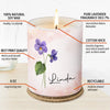 My Dear Friend - Bestie Personalized Custom Smokeless Scented Candle - Gift For Best Friends, BFF, Sisters