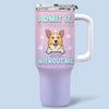 Fur-Real Friendships Last A Lifetime - Dog & Cat Personalized Custom 40 Oz Stainless Steel Tumbler With Handle - Gift For Pet Owners, Pet Lovers