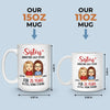 Siblings Are The Best Friends You'll Ever Have - Family Personalized Custom Mug - Gift For Siblings, Brothers, Sisters