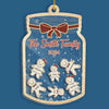 Christmas Cookies Pretty Much Sum Up My Family - Family Personalized Custom 3 Layers Shaker Ornament - Christmas Gift For Family Members