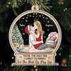 A Kiss From You And Everything Feels Right - Couple Personalized Custom Ornament - Acrylic Custom Shaped - Christmas Gift For Husband Wife, Anniversary