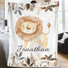 Cozy Blankets And Wild Friends For Sweet Dreams - Family Personalized Custom Baby Blanket - Gift For Baby Kids, Newborn Baby