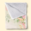 A Baby's Hands, The Sweetest Flowers In All The World - Family Personalized Custom Baby Blanket - Gift For Baby Kids, Newborn Baby