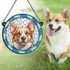 Custom Photo My Little Dog - Memorial Personalized Window Hanging Suncatcher - Sympathy Gift For Pet Owners, Pet Lovers