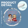 Congrats On Being My Bestie - Bestie Personalized Custom Circle Glass Ornament - Christmas Gift For Best Friends, BFF, Sisters