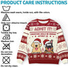 Give The Gift Of Holiday Cheer With A Personalized Pup Sweater - Dog & Cat Personalized Custom Ugly Sweatshirt - Unisex Wool Jumper - Christmas Gift For Pet Owners, Pet Lovers