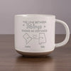 The Love Between Siblings - Family Personalized Custom Pottery Mug - Gift For Siblings, Brothers, Sisters