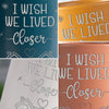 Wish We Lived Closer - Bestie Personalized Custom Pottery Mug - Gift For Best Friends, BFF, Sisters