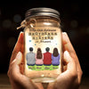 Brothers And Sisters Are As Close As Hands And Feet - Family Personalized Custom Mason Jar Light - Gift For Siblings, Brothers, Sisters