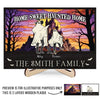 Clothes Make A Statement, Costumes Tell A Story - Family Personalized Custom 2-Layered Wooden Plaque With Stand - Halloween Gift For Family Members