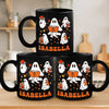 Ghosts Have The Most Fun - Family Personalized Custom Black Mug - Halloween Gift For Family Members